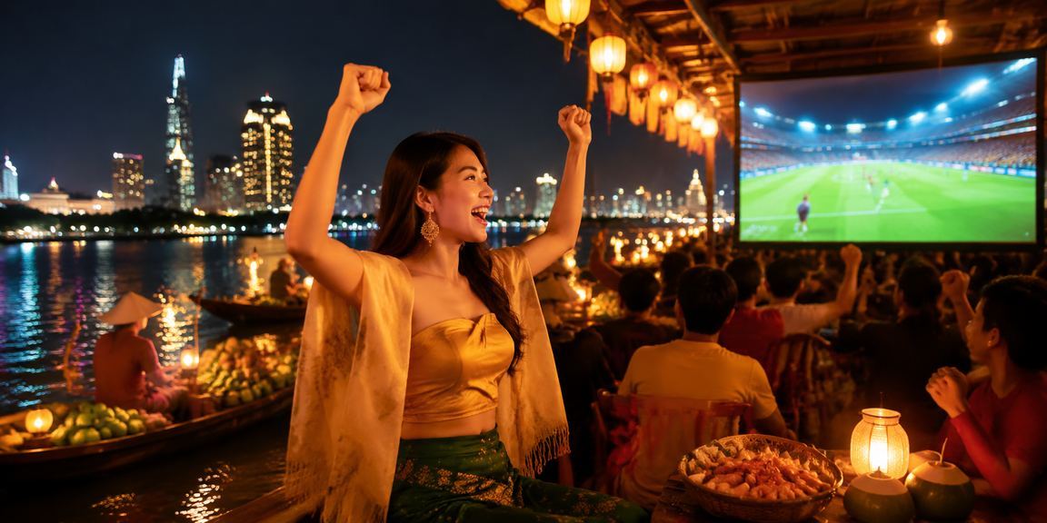 Người hâm mộ bóng đá Sài Gòn tham gia cá cược thể thao tại lễ hội đêm
