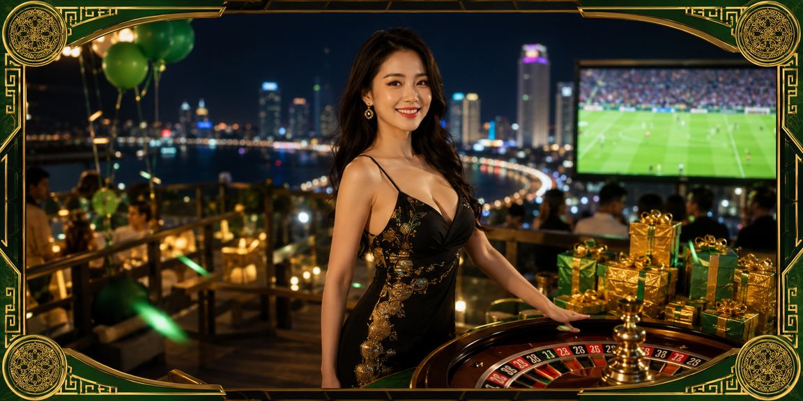 Bàn roulette sôi động bên bờ biển Nha Trang về đêm đầy màu sắc